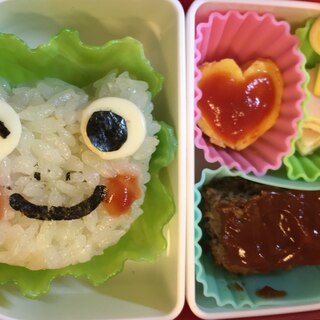 幼稚園 お弁当 可愛いごはん かえる